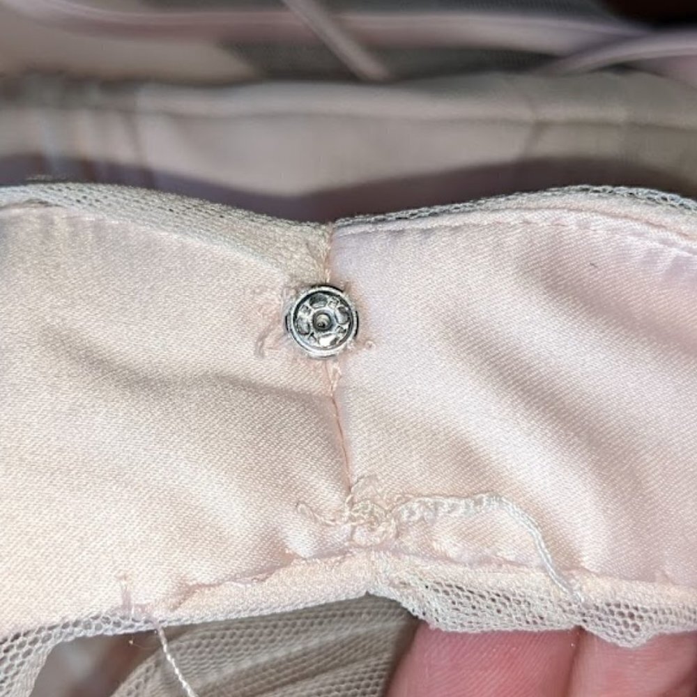 Anthro BHLDN Hitherto Blush Pink Tulle Dress Bridesmaid Wedding Women's sz 6 - Picture 8 of 8